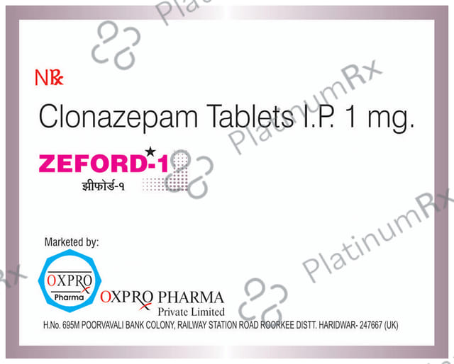 Zeford 1mg Tablet 10s Oxpro Pharma Pvt. Ltd.