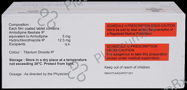 Amlokind H 5/12.5mg Tablet 10s