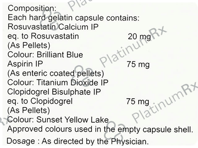 Statpure Gold 20/75/75mg Capsule 10s