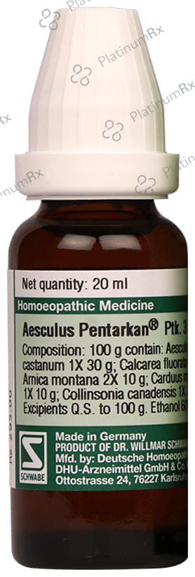 Dr Willmar Schwabe Germany Aesculus Pentarkan Ptk. 3 Drop