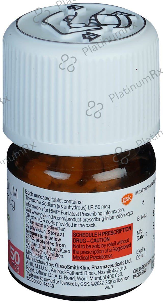 Eltroxin 50mcg Tablet 120s