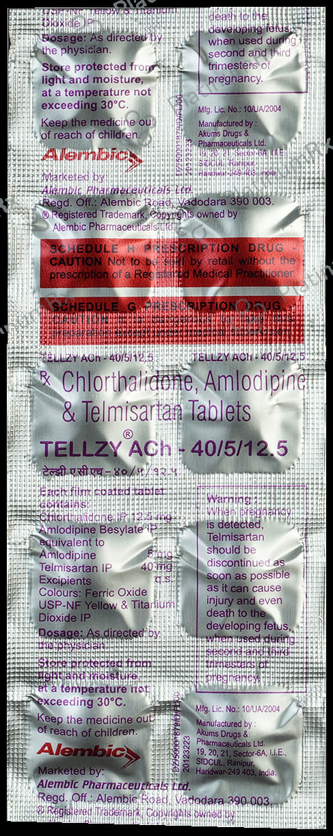 Tellzy Ach 40/5/12.5mg Tablet 10s