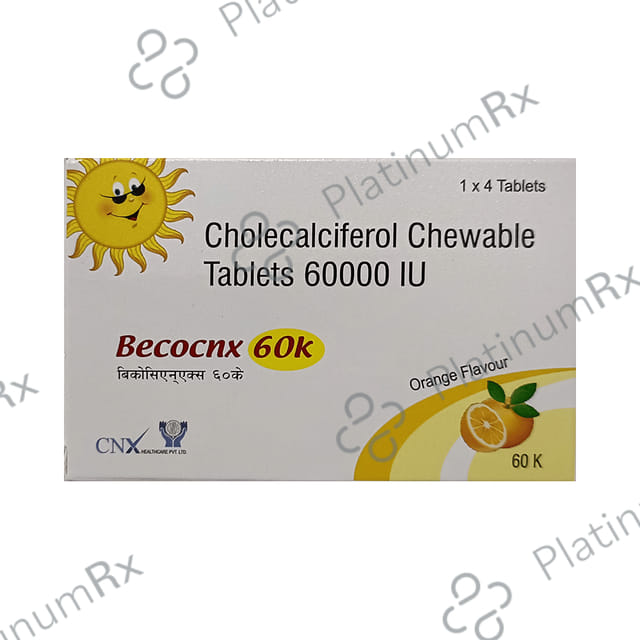 Becocnx 60K Orange Flavour Chewable Tablet 4s