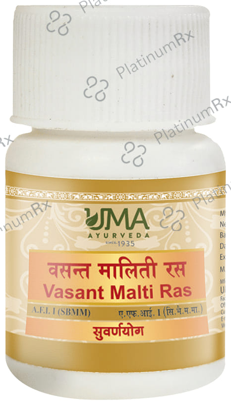 Uma Ayurveda Vasant Malti Ras Tablet (with Gold)