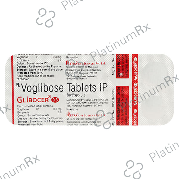 Glibocer 0.3mg Tablet 10s