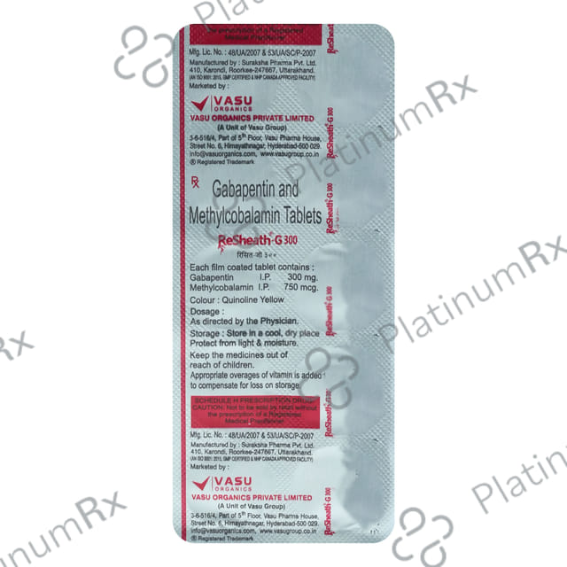 Resheath G 300mg/750mcg Tablet