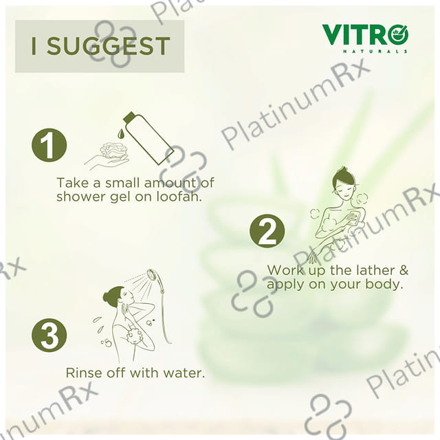 Vitro Naturals Aloe Shower Gel 250 ml