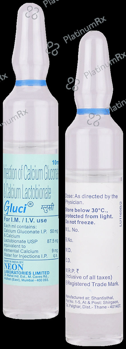 Gluci 500/87.5mg Injection 10ml