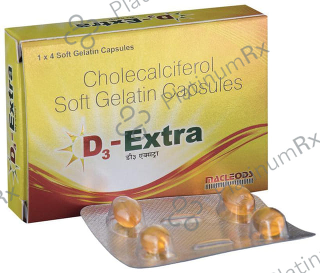D3-Extra Soft Gelatin Capsule 4 capsules