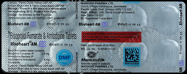 Bisoheart AM 2.5/5mg Tablet 10s