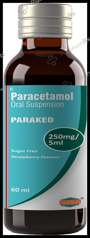 Paraked Oral Suspension Strawberry Sugar Free