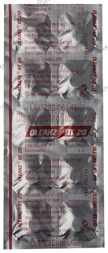 Oleanz RT 20mg Tablet DT 10s