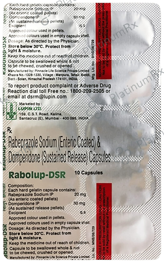 Rabolup D 30mg/20mg Capsule SR