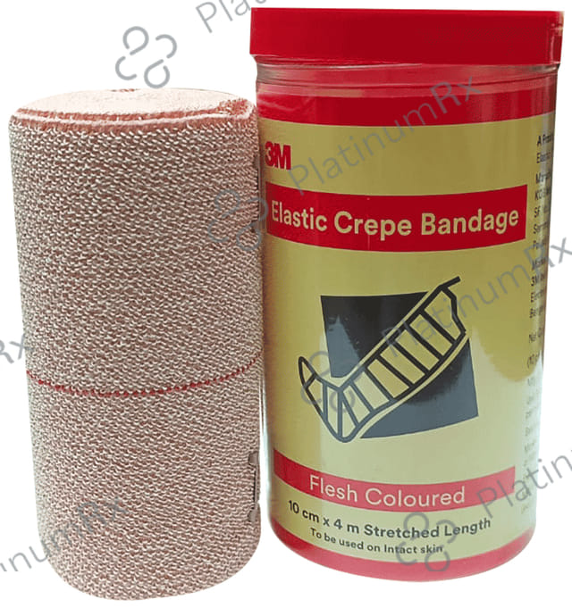 3M Elastic 10cm x 4m Crepe Bandage 1s