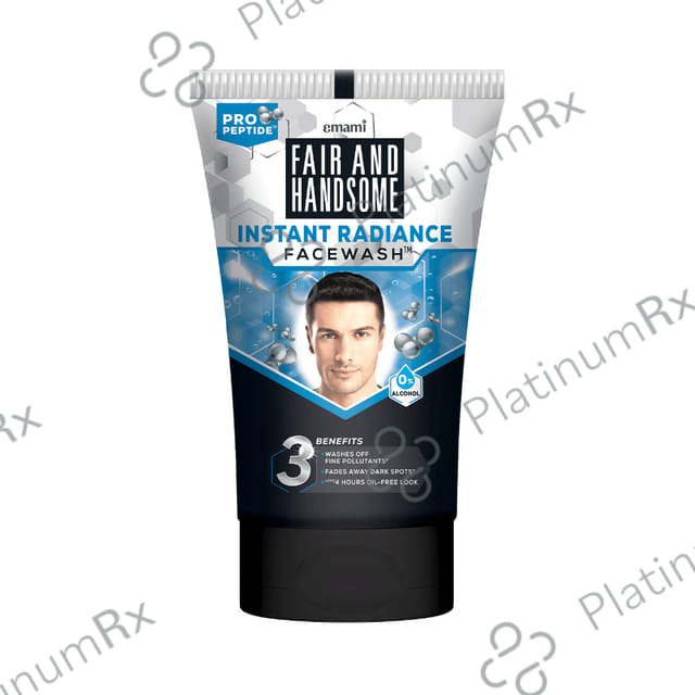 Emami Fair and Handsome Instant Radiance Face Wash 100 gm