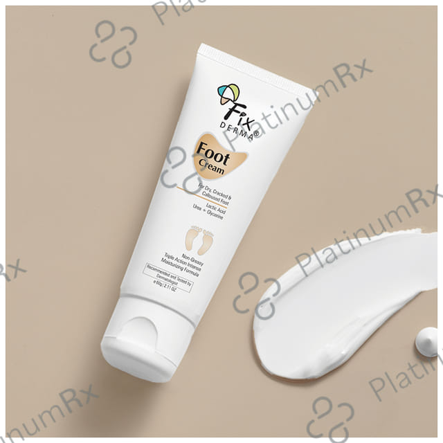 Fixderma Foot Cream - For Dry, Cracked or Calloused Foot Skin 60 gm
