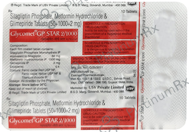 Glycomet Gp Star 2mg Tablet 10s