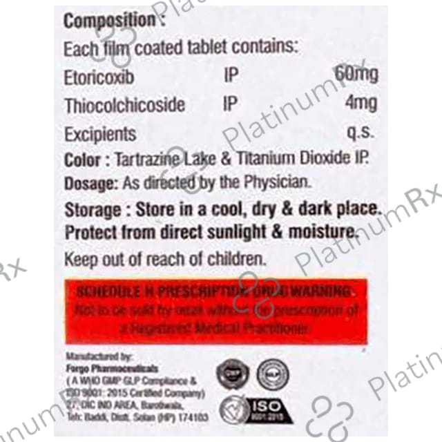 Etoversa 60/4mg Tablet MR 10s