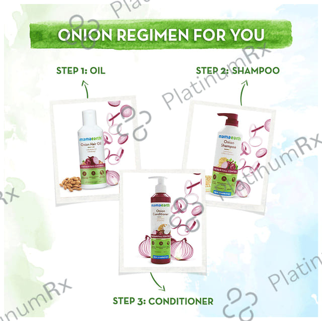 Mamaearth Onion Shampoo for Healthy Hair SLS & Paraben Free 650ml