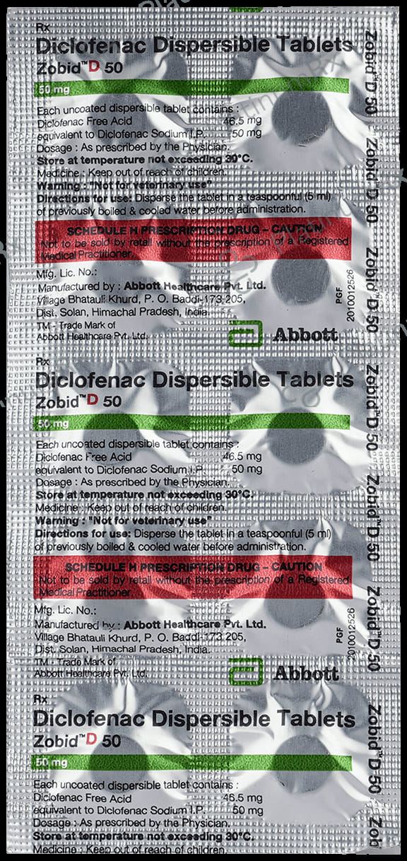 Zobid D 50mg Tablet DT 10s