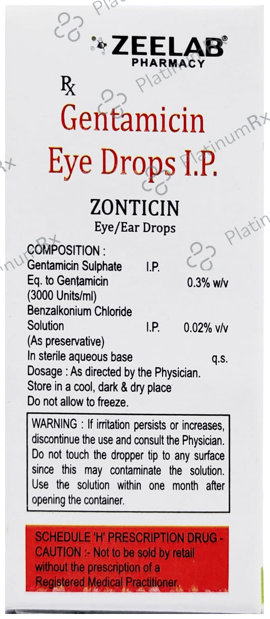 Zonticin Eye/Ear Drop