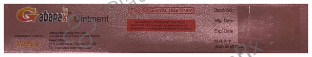 Gabapax Ointment 50gm