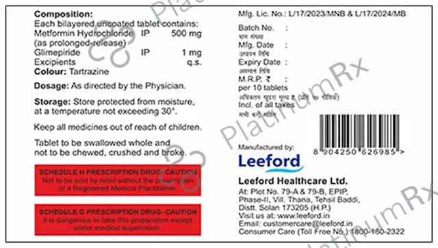 Debistal M 1mg/500mg Tablet PR