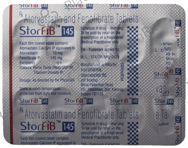 Storfib 10/145mg Tablet 10s