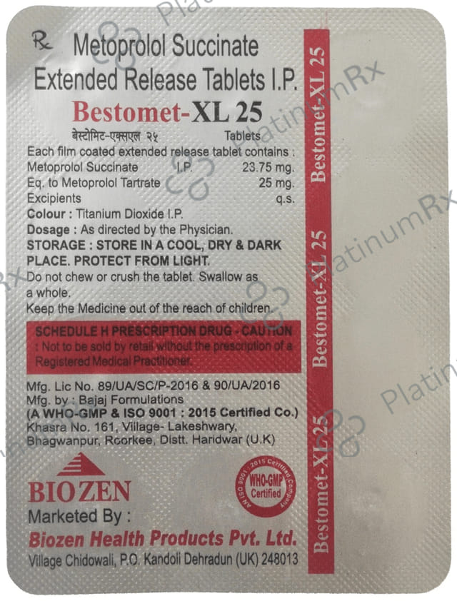 Bestomet 25mg Tablet XL 10s