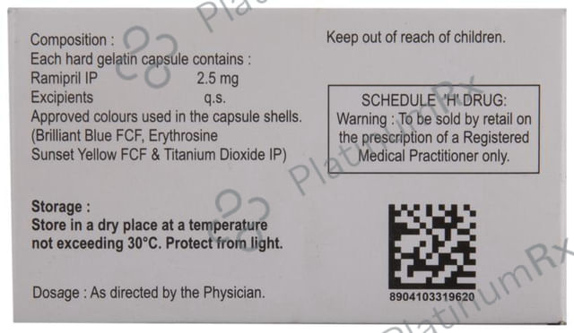 Ramihart 2.5mg Capsule 10s