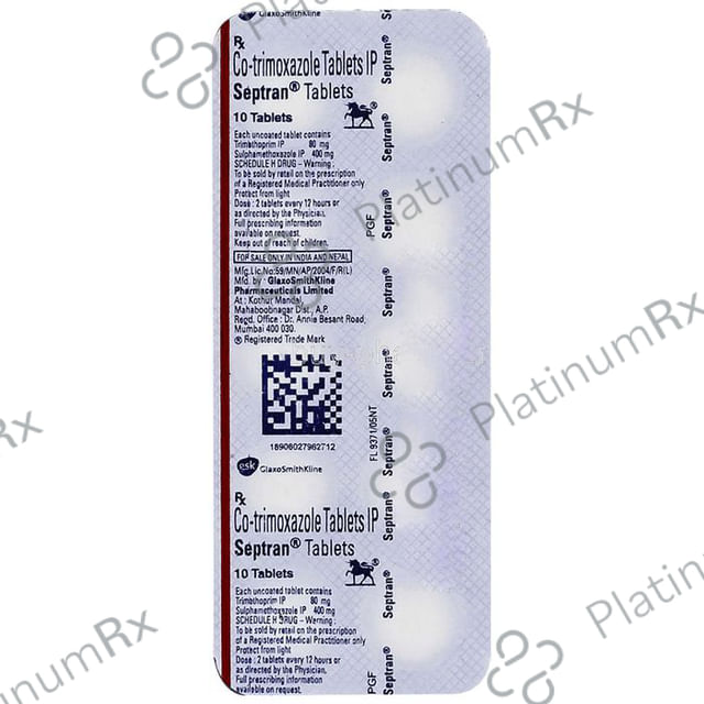 Septran 400/80mg Tablet 10s