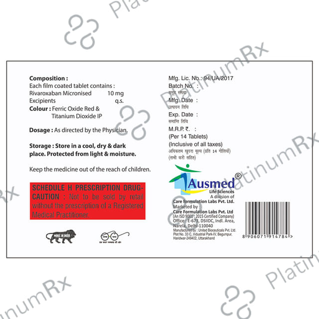 Rivaxab 10 Tablet