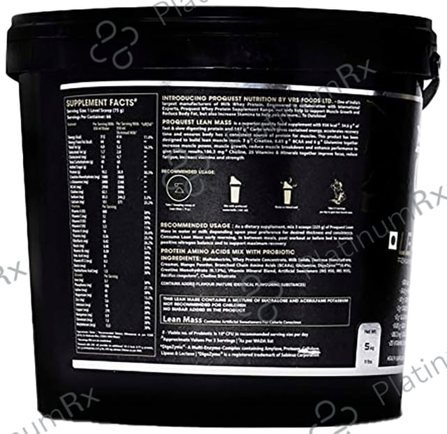 Pro Quest Lean Mass Powder Alphonso Mango 5 kg