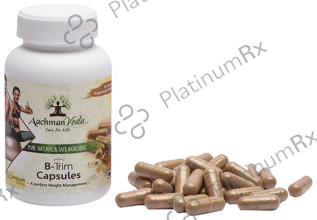 Aachman Veda A Perfect Weight Management B-Trim 500mg Capsule (60 Each) 1 Bottle