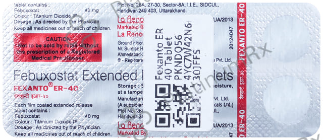 Fexanto ER 40mg Tablet 10s