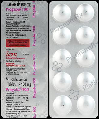 Progaba 100mg Tablet 10s