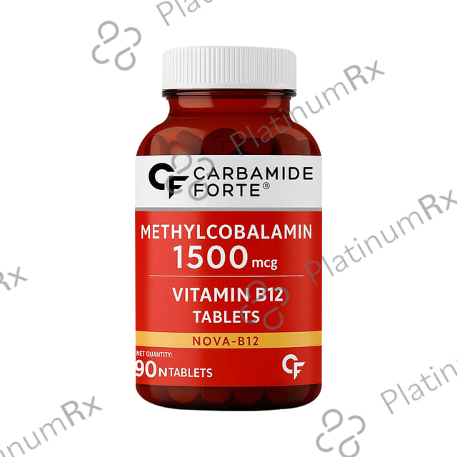 Carbamide Forte Methylcobalamin (Vitamin B12) 1500mcg for Digestion, Brain & Immunity - Tablet