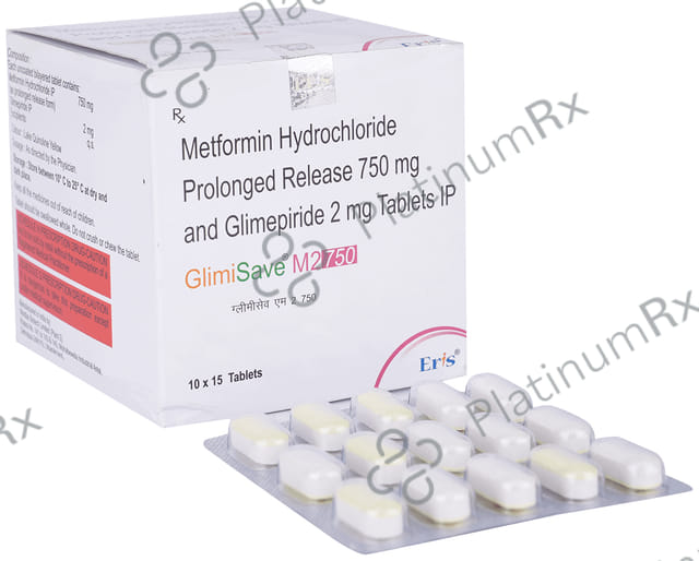 Glimisave M 2/750mg Tablet PR 15s