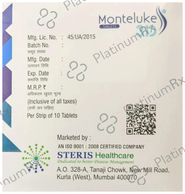 Monteluke 3D 10mg/120mg/200mg Tablet