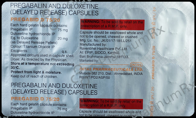 Pregabid D 75/20 Capsule DR