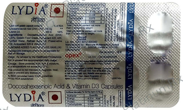 Lydia Soft Gelatin Capsule