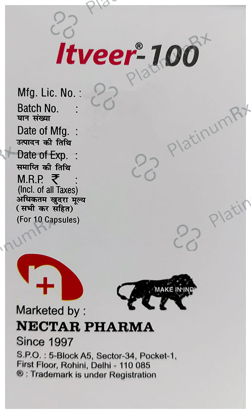 Itveer 100mg Capsule 10s