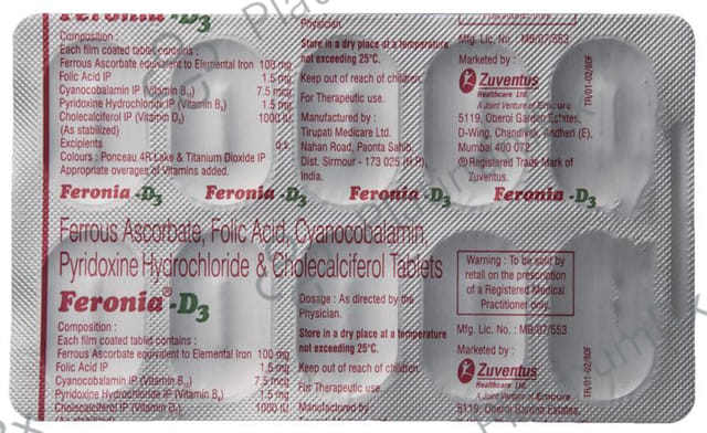 Feronia D3 Tablet 10s