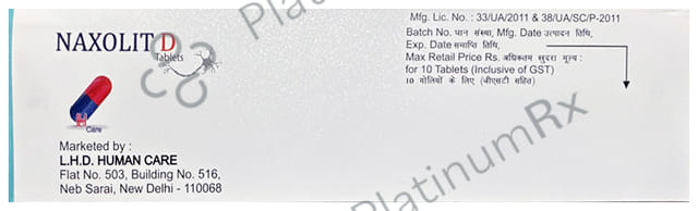 Naxolit 10/500mg D Tablet 10s