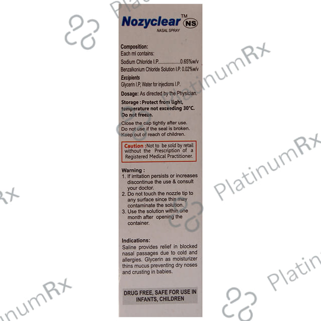 Nozyclear NS Nasal Spray