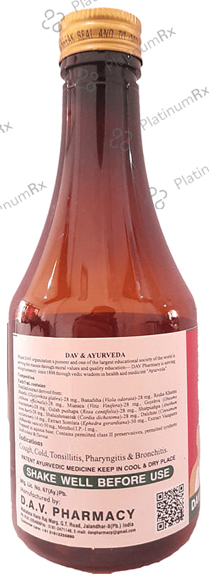 D.A.V. Kasantak Cough Syrup 225 ml