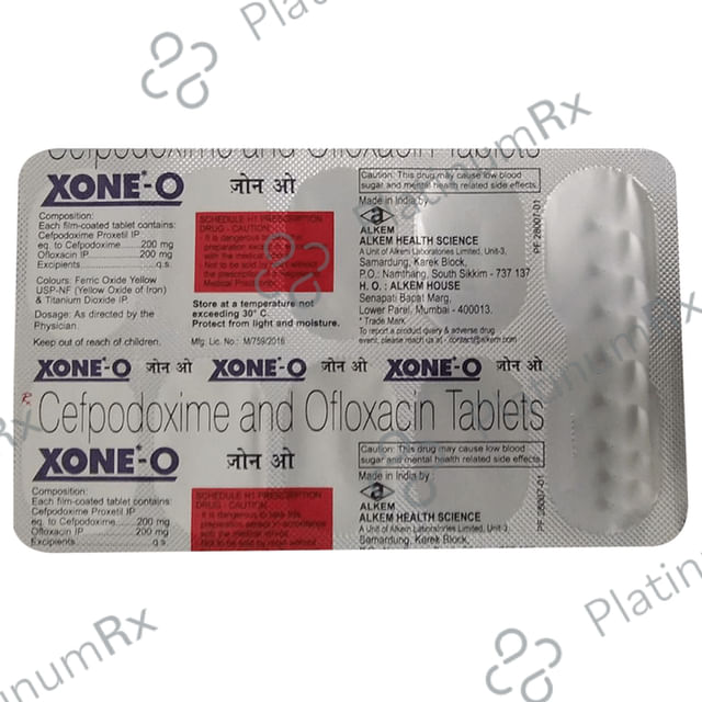 Xone O 200/200mg Tablet 10s