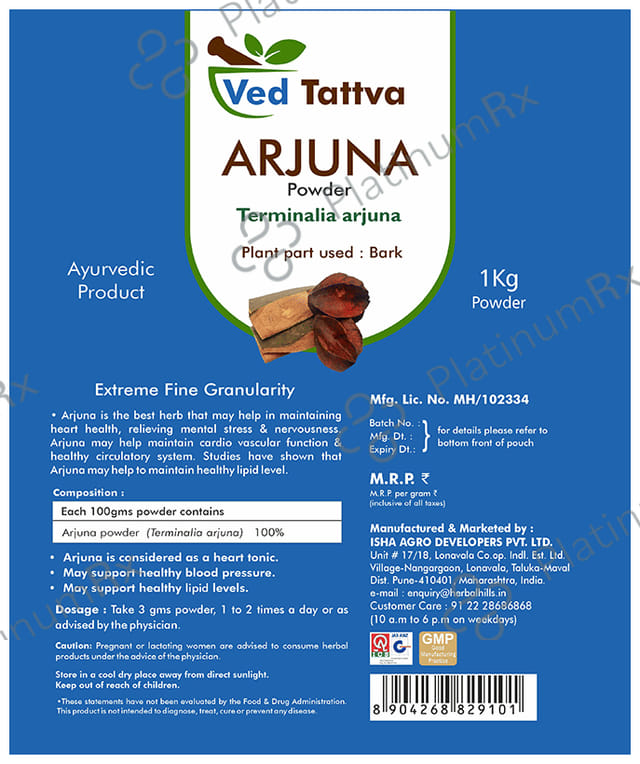 Ved Tattva Arjuna Terminalia Powder