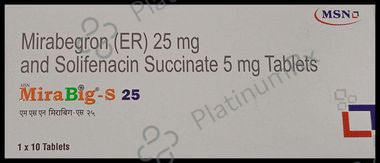 Mirabig S 25 Tablet ER 25/5mg 10s