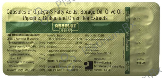 Absolut 3.6.9 Capsule 10s